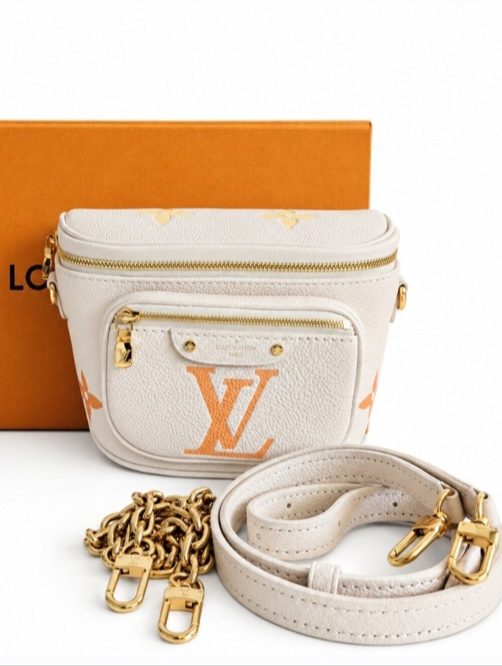 Louis Vuitton Giant By The Pool Cream Safron 4-way Crossbody/Bumbag/Shoulder Bag - Picture 11 of 15